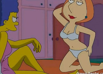 Marge Simpsons y Lois Griffin tienen sexo lésbico juntas